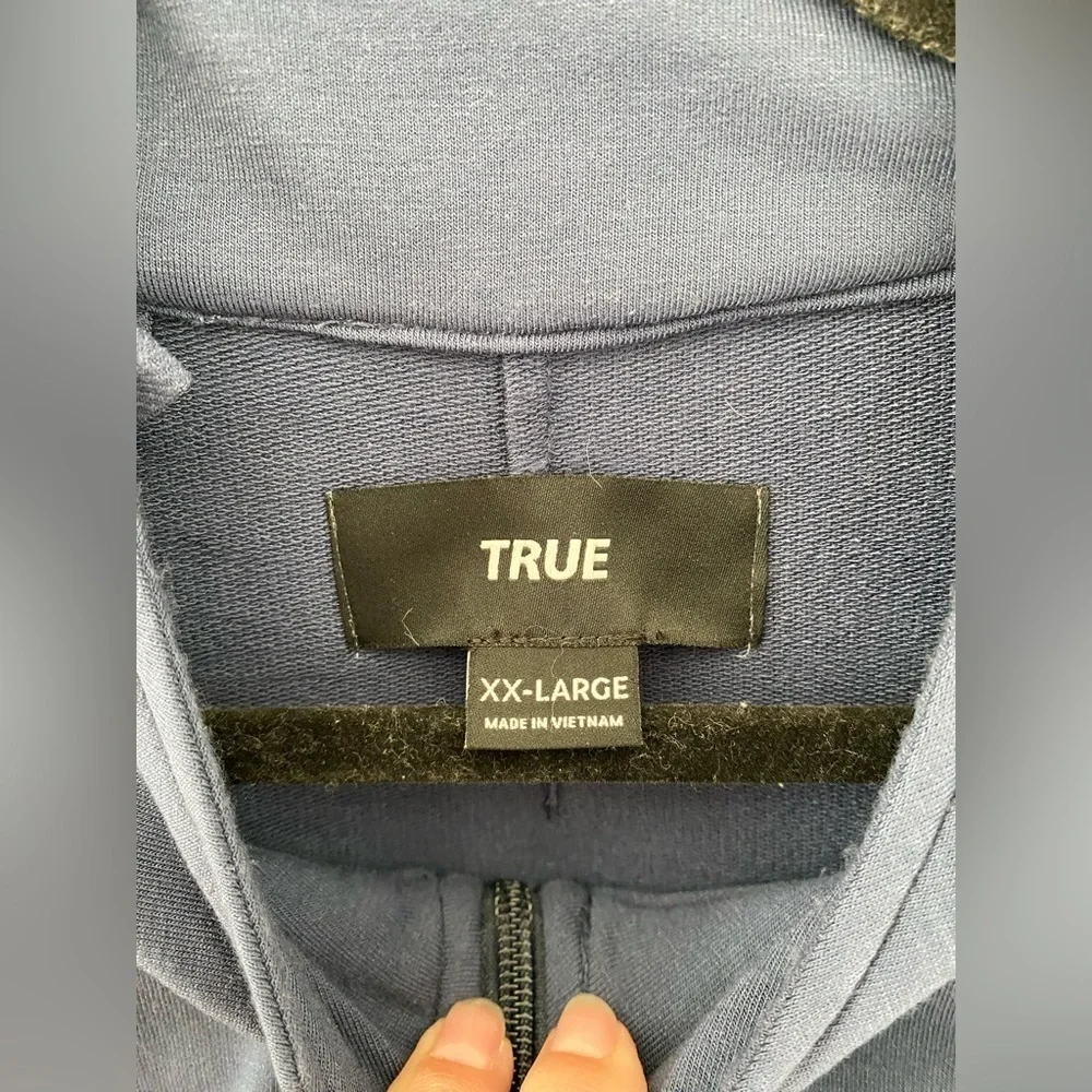 True Linkswear - All Day Quarter Zip Navy Blue Sweatshirt - Size XXL